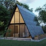 Reference A-frame cabin exterior