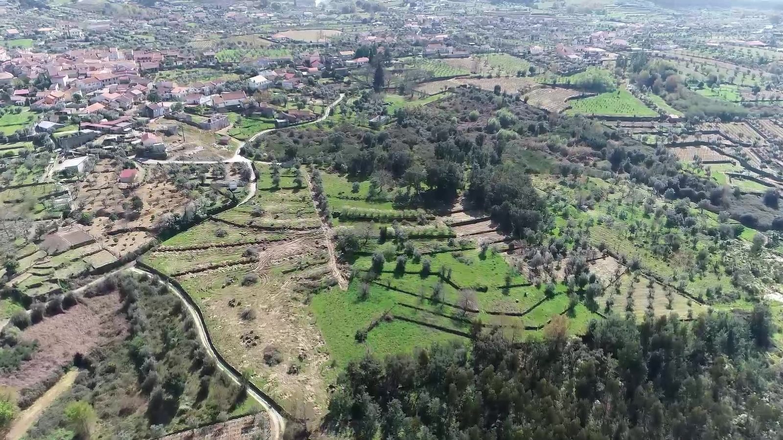 Aerial view of the property, April 2025