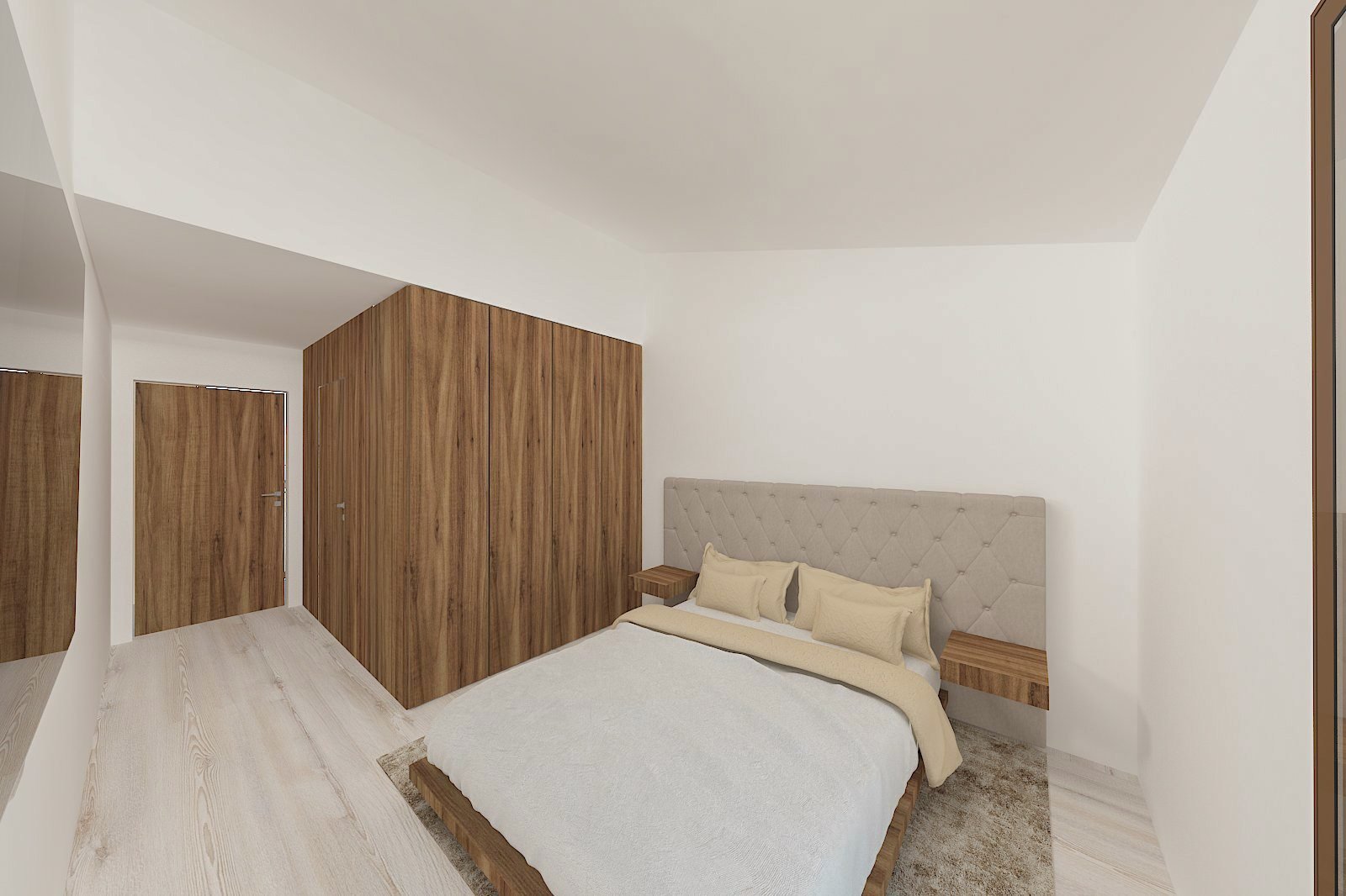 Concept rendering of a B&B bedroom